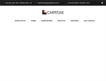 Tablet Screenshot of carpetline.com.br